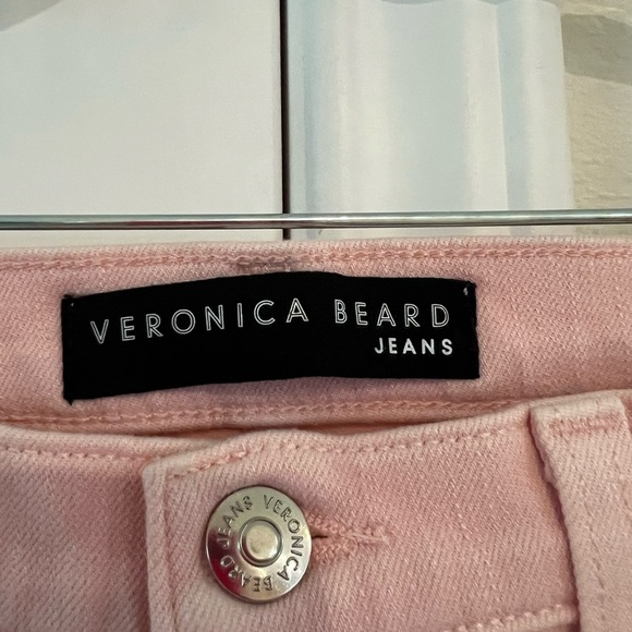 Veronica Beard- Pink Fray Skinny Denim Jeans- Size 31- NWOT - Picture 4 of 6